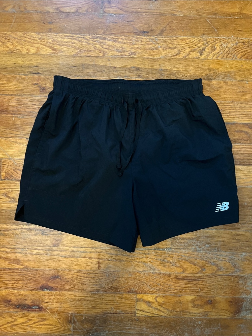New Balance Black Men's Athletic Running Shorts with Logo